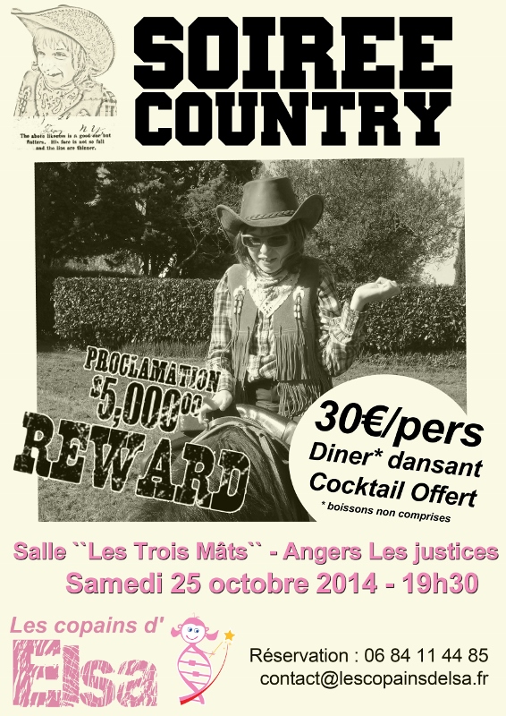 affiche SOIREE COUNTRY